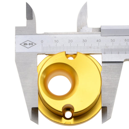 GOOFIT 44mm Gold Air Filter with Aluminum Base for 2 Stroke 47cc 49cc ATV Pocket Bike Mini Quad