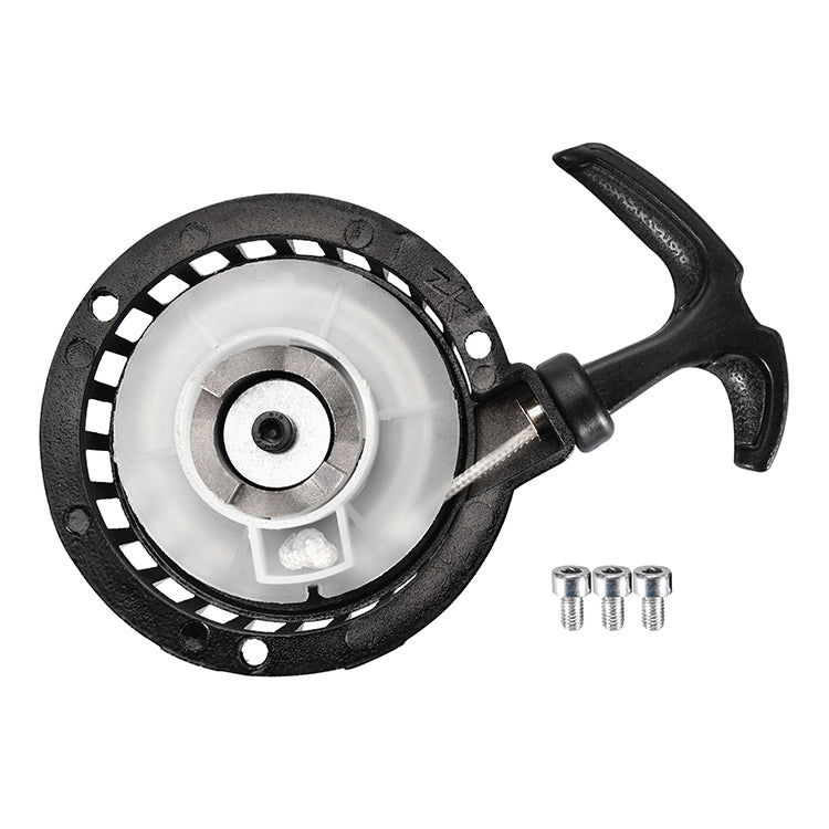GOOFIT Motorcycle Pull Start Recoil Starter Replacement For 40-6 Pocket Pit Bike Black