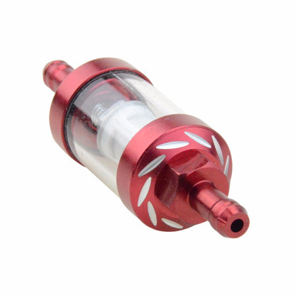 GOOFIT Universal Metal Gold CNC Fuel Filter Replacement for Motorcycle Scooter Dirt Bike