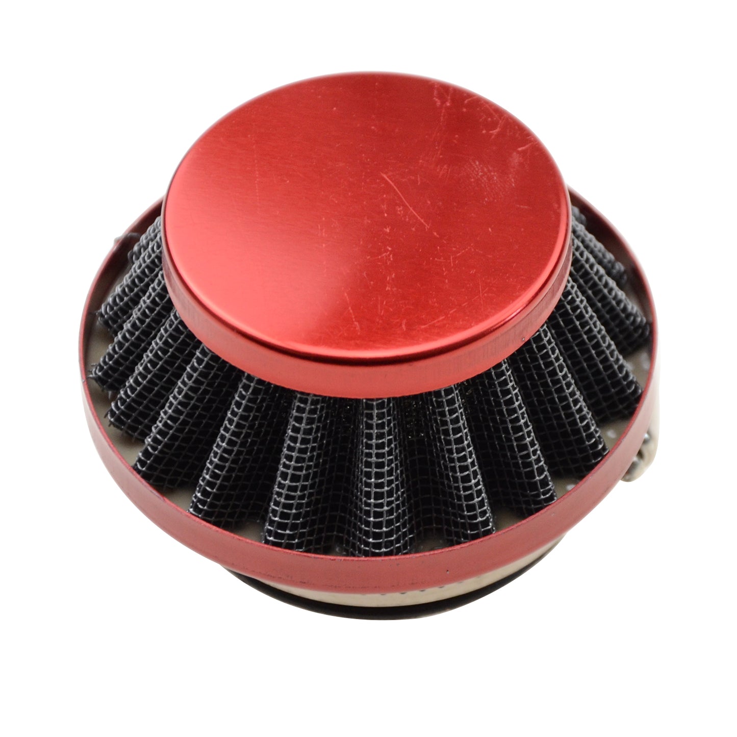 GOOFIT 44mm Red Air Filter with Aluminum Base for 2 Stroke 47cc 49cc ATV Pocket Bike Mini Quad