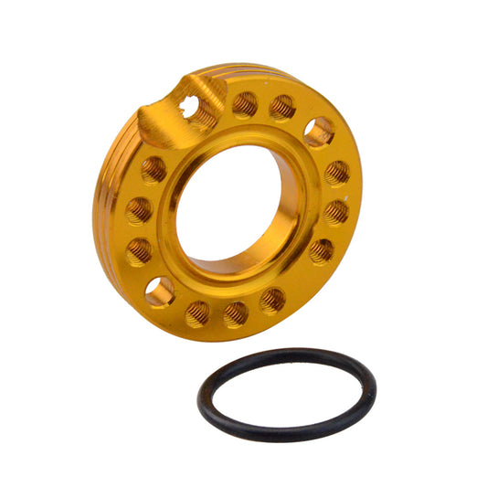 GOOFIT Gold 28mm Carburetor Spacer Adapter Intake Manifold Spinner Plate Replacement For 50cc 70cc 90cc 125cc Sunl Taotao NST Roketa ATV Monkey Dax Qu