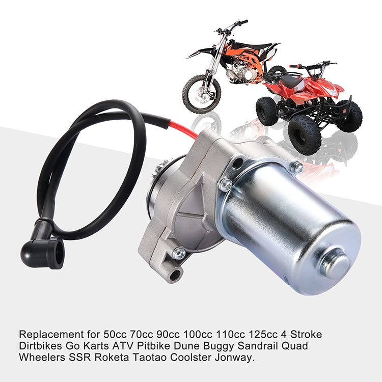 GOOFIT Top Electric Starter Motor Replacement for 50cc 70 cc 90cc 100 cc 110cc 125 cc 4 Stroke Engine Dirt Bikes Go Karts ATVs Pit Bike