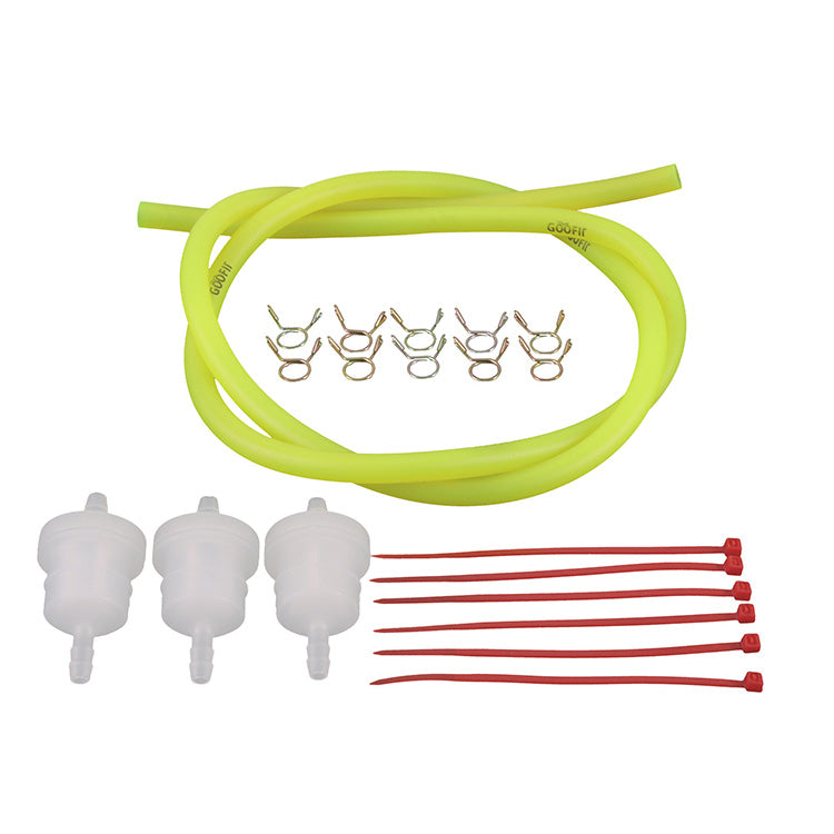 GOOFIT Moto Gas Fuel Filter Line Spring Clips Clamps Tube Hose Inner Dia Motorcycle Oil Gasoline Universal Dirt ATV Moped Scooters Pack Pocket