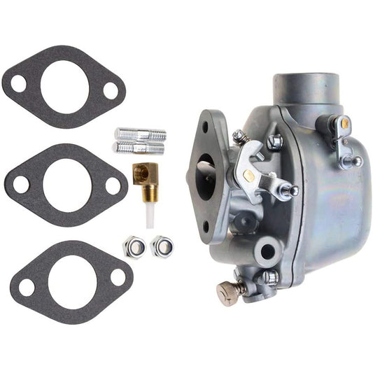 GOOFIT 27mm Carburetor with Gaskets Replacement for 8N 9N 2N TSX33 TSX241A TSX241B TSX241C 13876 0-13876 8N9510C B3NN9510A Silver